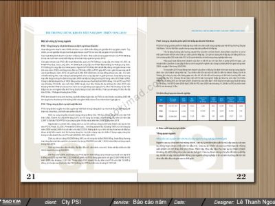 Thiết kế hồ sơ năng lực cho Công ty chứng khoán Dầu khí tại Hà Nội, TP HCM